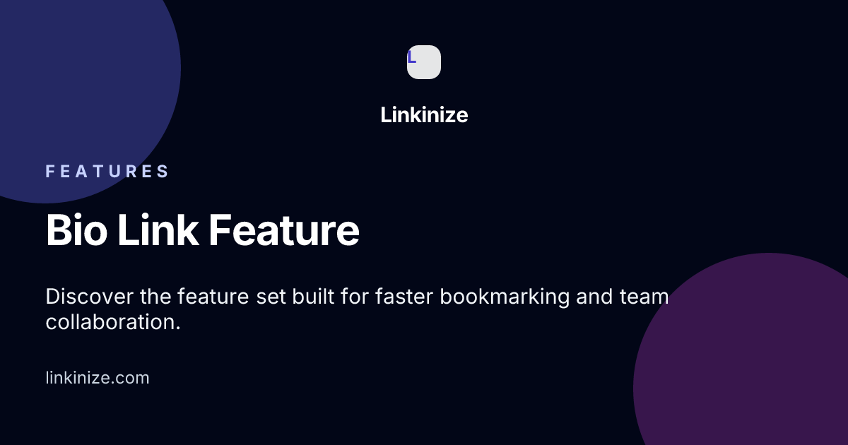Bio Link Pages — Create Your Smart Link Page | Linkinize