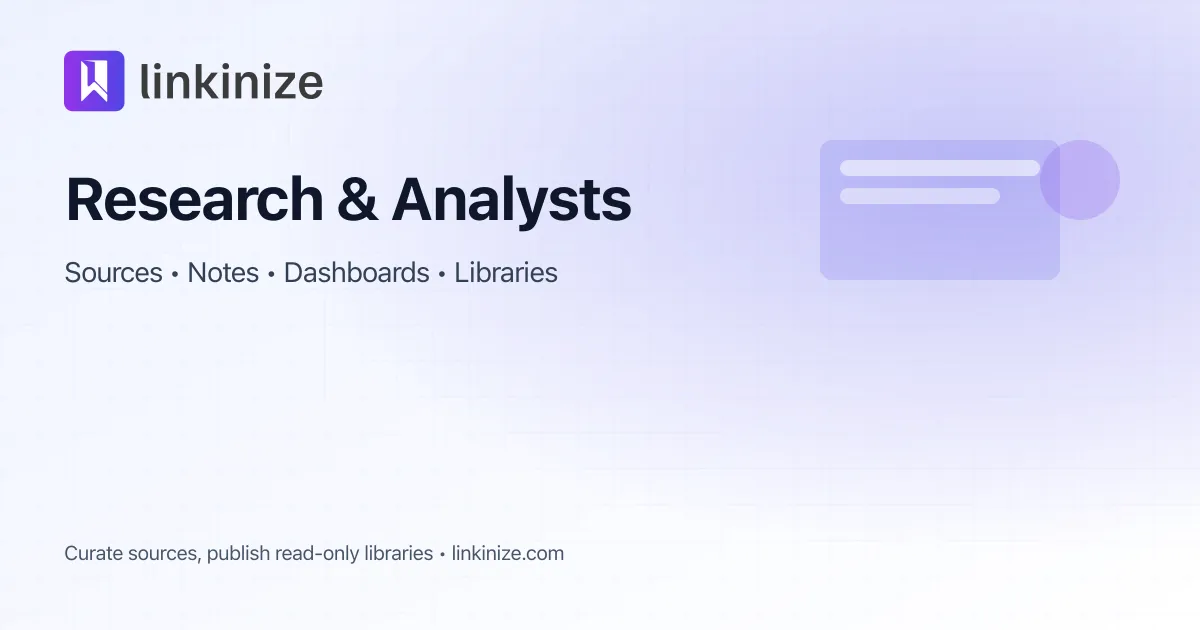 Research & Analysts