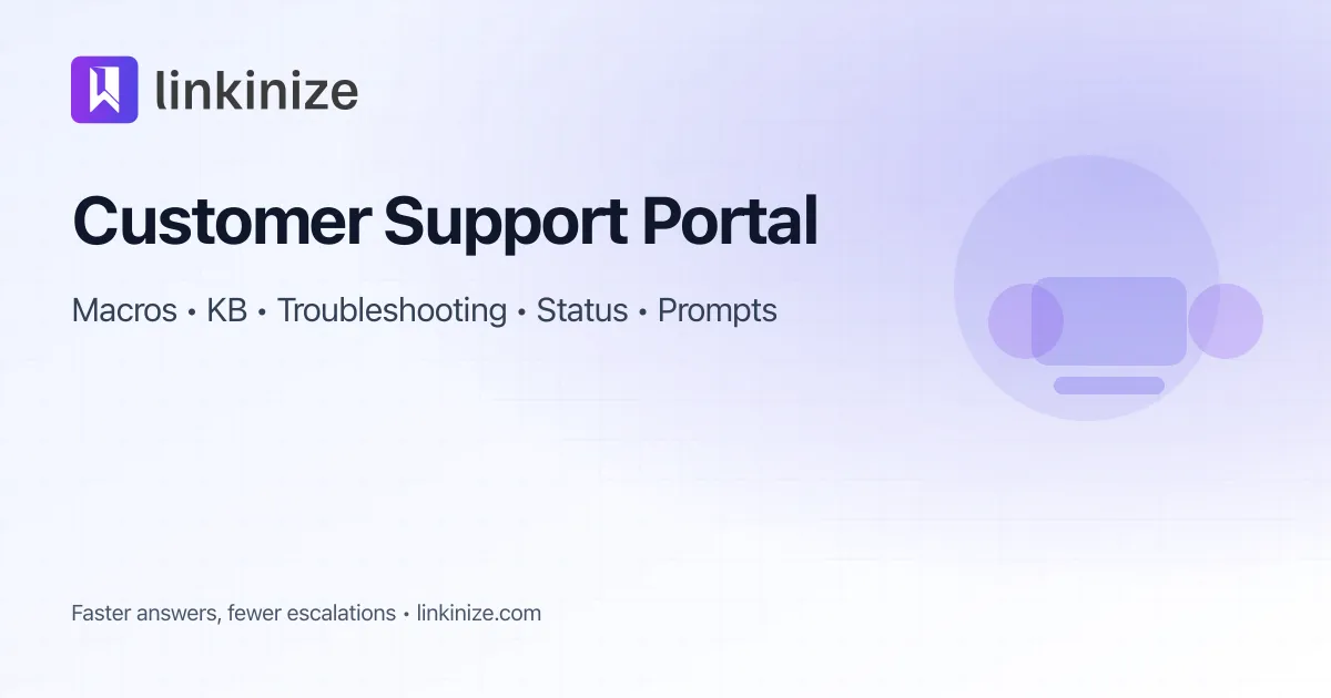 Customer Support